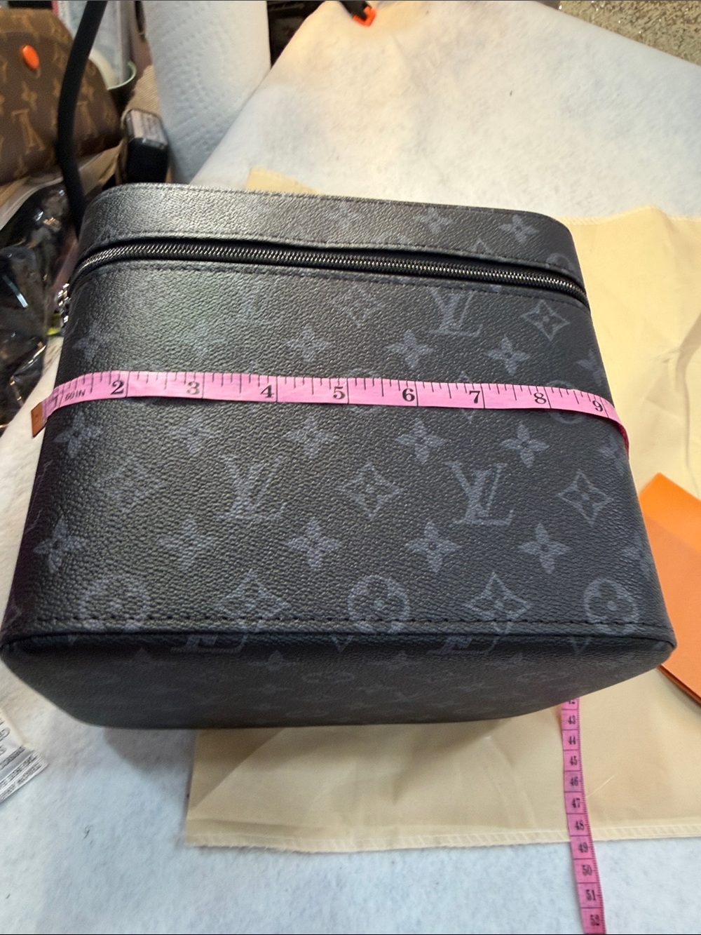 Lv Black Monogram Vanity Case Cosmetic Bag - Picture 7 of 8